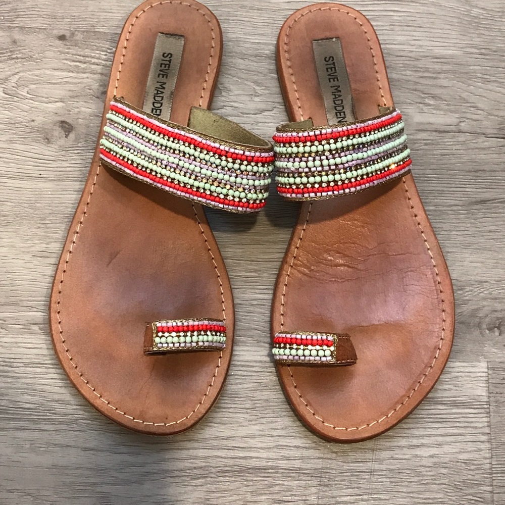 Steve Madden Beaded Sandal 7 1/2